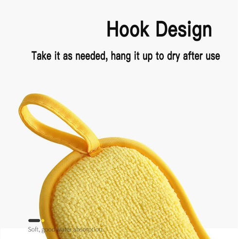 WANWLI 6-Pack) Dish Sponge Kitchen Sponges,Scrub Sponges,Double Sided Cleaning,Non Scratch,Ultra fine Fiber
