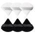 Pimoys 6 Pieces Powder Puff Face Makeup Puff, Soft Triangle Velour Cosmetic Sponge for Loose Powder and Contouring