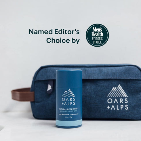 Oars + Alps Natural Deodorant for Men & Women, Aluminum Free, Long Lasting Odor Protection, Fresh Ocean Splash