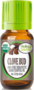 Healing Solutions Organic Clove Bud Oil - Pure & Undiluted Therapeutic Grade Organic Clove Oil for Teeth, Gums,