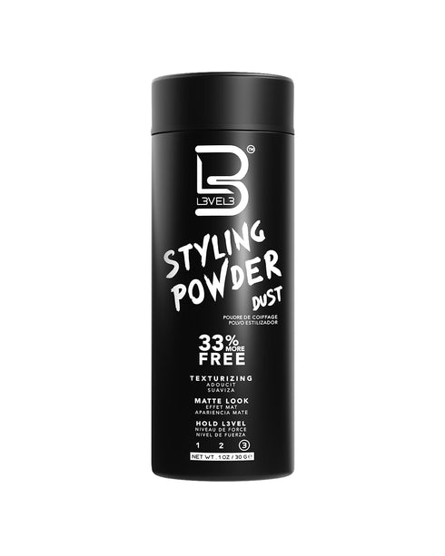 L3 Level 3 Styling Powder, Natural Look Mens Powder, Easy to Apply with No Greasy Residue