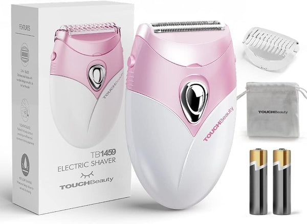 TOUCHBeauty Electric Shaver for Women, Cordless Razor for Silky Smooth Skin, Wet/Dry (Pink)