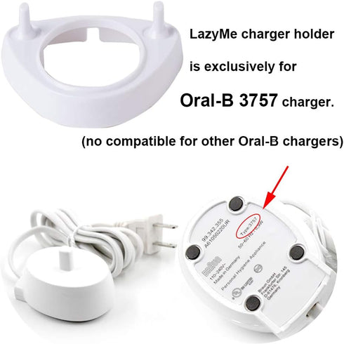 LazyMe (1 Pack) Single Charger Holders Toothbrush Heads Holder Compatible for Oral-B, for Oral-B D Series, PRO Series