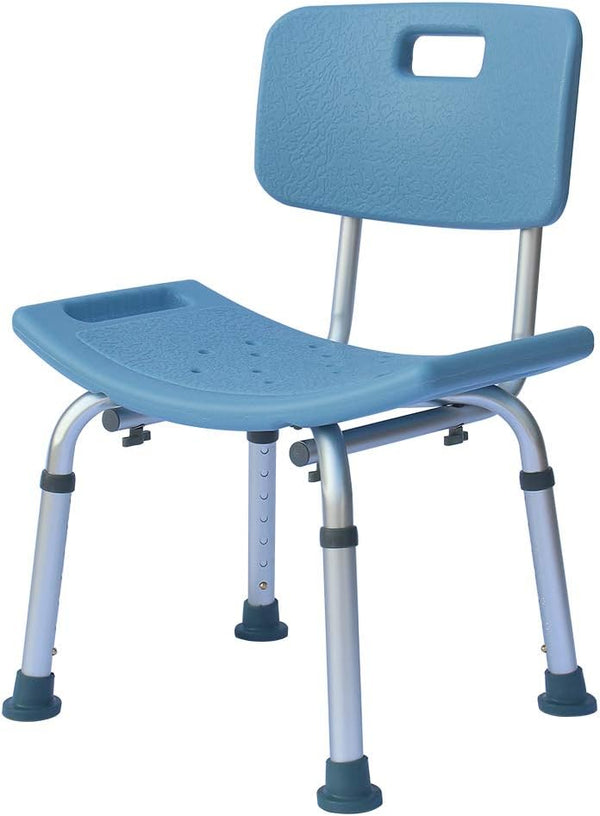 QJR Bath Chair Comfortable Shower Chair Adjustable Handicap Shower Chair Seat Bench Aluminium