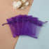 HRX Package 100pcs Little Organza Bags, 3 x 4 inch Purple Mesh Bags for Jewelry Party Favor