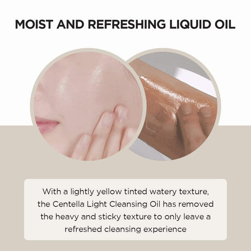 SKIN1004 Madagascar Centella Light Cleansing Oil, 6.76 fl.oz, 200ml | Gentle Korean Facial Cleanser for Double Cleansing