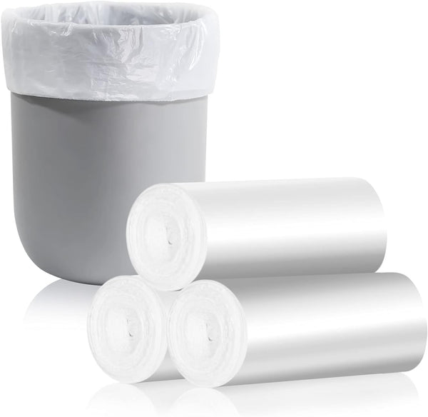 CHARMOUNT 4 Gallon Unscented Trash Bags - 105 Count Garbage Bags for Bathroom, Kitchen, Bedroom