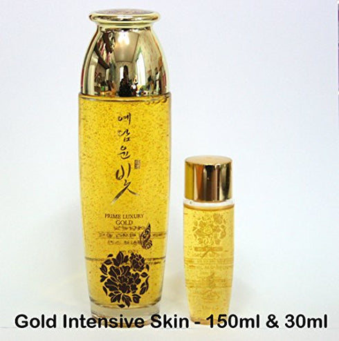Premium Luxury Gold Women Facial Skin Care Set (4Pcs), Nourishing and Moisturizing Korea Cosmetic