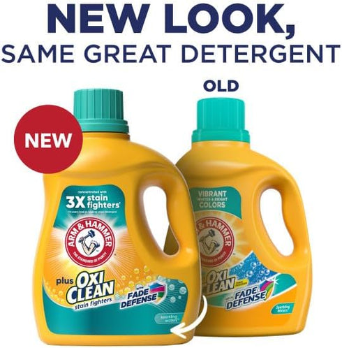 HAMMER 77 100.5 Floz ARM & Plus OxiClean Fade Defense, Loads Liquid Laundry Detergent