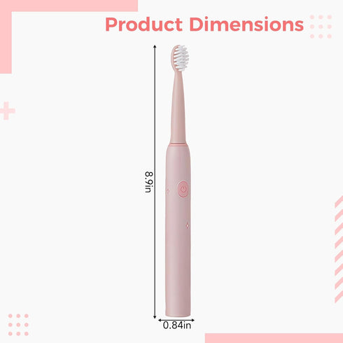 Machify Kids Electric Toothbrush with Four Brush Heads, Soft Bristles, Three Modes, USB Rechargeable, Fun Animal Theme