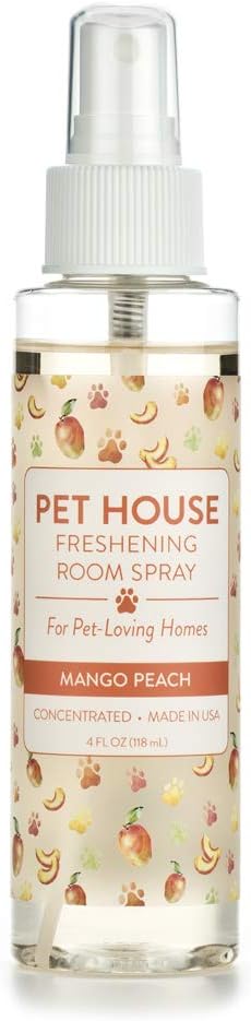 One Fur All Pet Air Freshener - 4 OZ Concentrated Room Spray for Pet Odor, Mango Peach, Pack of 1