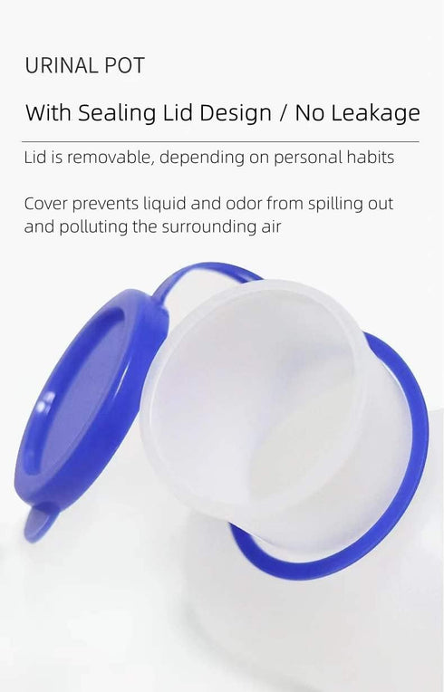 Portable Urinal for Men, Spill Proof 34oz /1000ml Urinal for Car and Travel Use