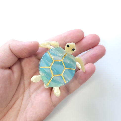Turtle Hair Clip, Big Cellulose Acetate Claw Clips for Women Hair Accessories