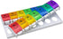 EZY DOSE Weekly Pill Case, 7-Day Medicine Planner, Vitamin Organizer, AM/PM Removable Trays, Easy to Use, Rainbow Lids