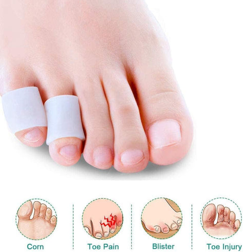 Toe Protectors Toe Sleeves Toe Tube Pads for Hammer Toe Pain Relief, 5 Pairs