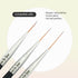 Winstonia Striping Nail Art Brushes Set of 3 pcs for Long Lines, Details, Fine Designs