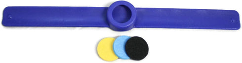 Kids Essential Oil Diffuser Sport Set - 3 Slap Bracelets in Red, Blue, Green for Boys - Unscented