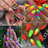 Major Dijit Neon Phosphor Pigment Powder Set, Fluorescent Nail Glitter Eye Powder for Manicure Decoration