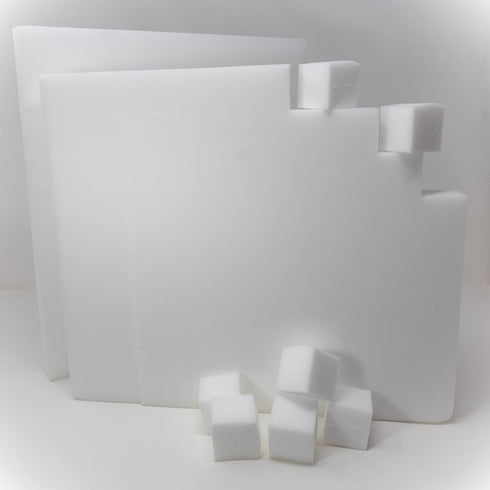 Bright Block Pick-a-Brick Magic Cleaning Eraser Sponges, High Density Melamine Scrubbers for Bathroom and Kitchen.