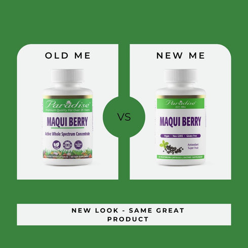 Paradise Herbs Organic Maqui Berry Extract, 400 mg, Fresh Freeze-Dried Concentrate, Non-GMO, Vegan, 60