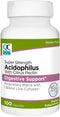 Quality Choice Digestive Support Acidophilus with Citrus Pectin - 100 Count Capsules