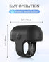 KISSILYN Mini Finger Massage Ball, Waterproof Rechargeable Multifunctional Massager (Black)