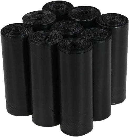 8 Gallon Kitchen Trash Bags, Black Garbage Bags, 200 Counts