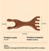 M.lemo925 (5+2-Claws) Golden Sandalwood Massager Tool Eye Massage Device Scalp Gua Sha Wooden Comb Forehead Massage