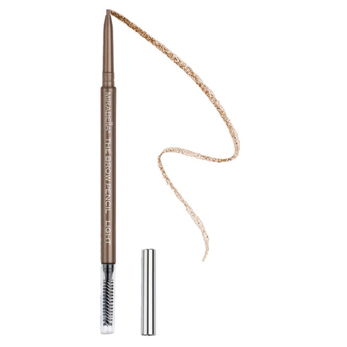 Mirabella Brow Pencil, Ultra-Fine Point Waterproof Eyebrow Pencil for Rich, Blendable, Long-Lasting Hair-Like Strokes
