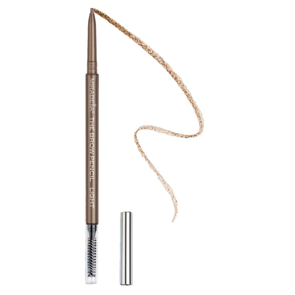 Mirabella Brow Pencil, Ultra-Fine Point Waterproof Eyebrow Pencil for Rich, Blendable, Long-Lasting Hair-Like Strokes