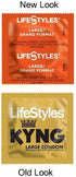 Pack 48 Lifestyles KYNG Premium Lubricated Large Latex Condoms Bulk [Larger Than Standard Condoms with Special