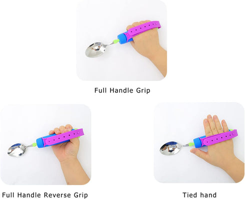 Elderly Eating Spoon, 360° Flexible Rotation Head for Practical Disabled Eating Aid