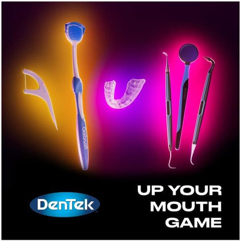 DenTek Easy Brush Fresh Mint Extra Tight Interdental Cleaners, 16 Count (Pack of 4)