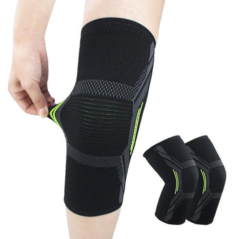2 Pack Compression Knee Brace for Men & Women, Knee Support for Running, Pain Relief, Workout, Black XX-Large