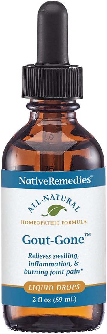 Native Remedies Gout-Gone, Natural Homeopathic Formula for Joint Discomfort, 59 mL