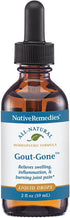 Native Remedies Gout-Gone, Natural Homeopathic Formula for Joint Discomfort, 59 mL