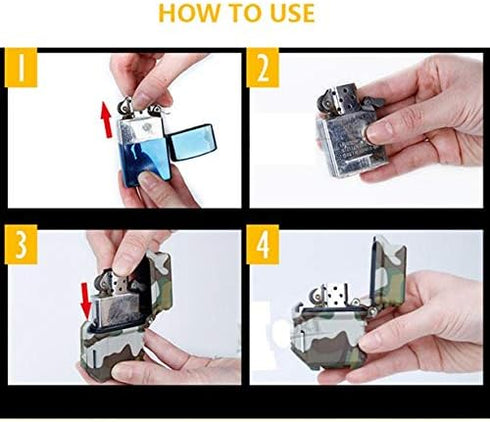 Tactical Lighter Storage Case Box - Waterproof Anti-Drop Organizer Holder for Zippo Inner Tank
