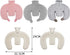 UDeuxff Cover,1L U Shaped Hot Water Bottle,Neck and Shoulder Hot Water Bottle with Hot Water Bottles with Washable