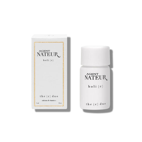 Agent Nateur - holi (c) Natural C Duo Calcium + Vitamin C Powder | Vegan, Non-Toxic, Clean Skincare (.10 oz)