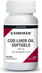 Kirkman - Cod Liver Oil with Vitamin A & D - 300 Softgels, Essential Fatty Acids