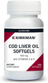 Kirkman - Cod Liver Oil with Vitamin A & D - 300 Softgels, Essential Fatty Acids
