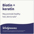 Walgreens 150 Count 10mg 100mg Biotin + Keratin | Tablets | of Biotin + of Keratin | Hair, Skin, and Nail Support