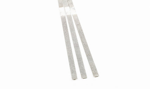 Dental Orthodontic Stainless Steel Metal Polishing Strips, 12 Strips per Box, Single Sided Center Gap 4mm