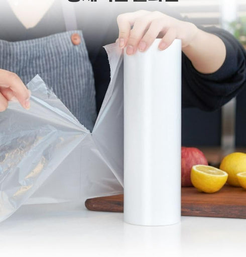 Food Storage Roll Bags, Disposable Plastic Bags, Mini Plastic Bags, 200 PCS Medium Roll Plastic Bags (9.84 x 13.7 inch)