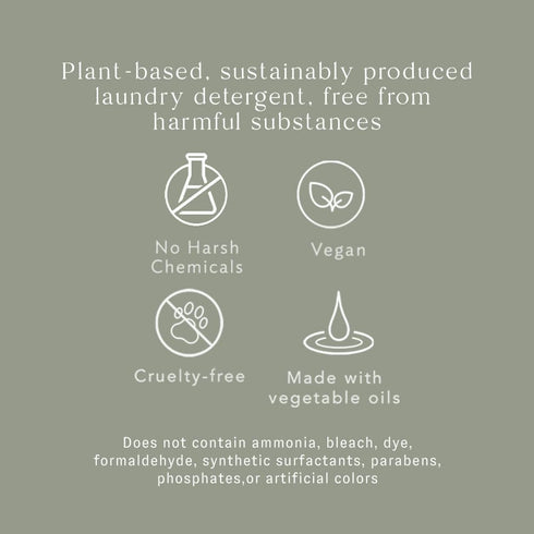 Laundry Detergent Sample, Plant-Based French Soap, 100ml, Unscented Travel Size