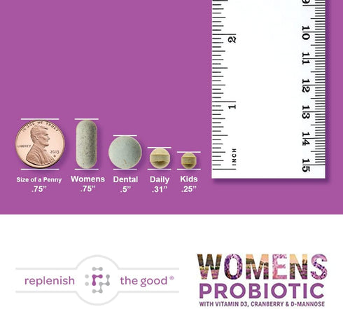 Probiotics for Women - Supports Digestive & Vaginal Health with D3, Prebiotics & Cranberry - 60 Count
