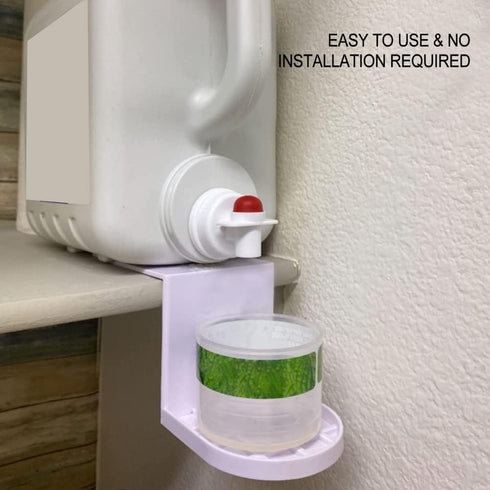 JTLB Detergent,2 Pack Laundry Laundry Detergent Holder Detergent Cup Holder Drip Catcher Tray Laundry Dispenser