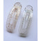 Lay Down Hair Claw, 2-Pack Strong Clip Teeth for Thick & Thin Hair, Clear & Gold Sparkle
