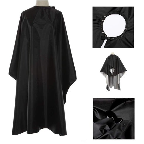 Nylon Waterproof Professional Haircut Cape with Snap Closure - Salon Cape, Barber Cape, Hair Cutting Cape, Hairdressing