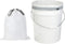 Plasticplace 5 Gallon White Trash Bag Liners, 0.9 Mil Thick, Sturdy Drawstring Placement, 19" X 25" (100 Count)